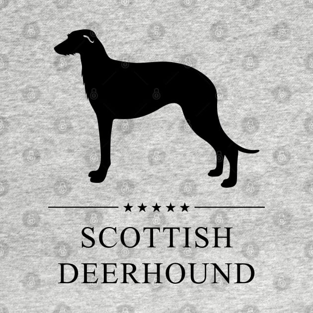 Scottish Deerhound Black Silhouette by millersye